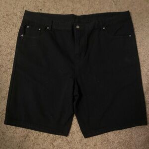 Black baggy jorts